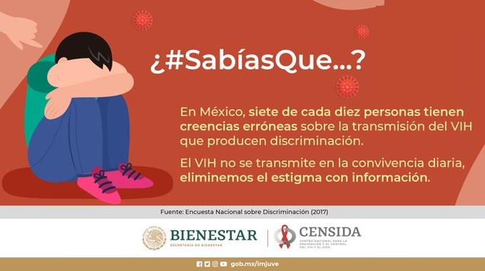 SSalud_Tab's tweet photo. ¿Sabías que el VIH no se transmite al dar besos o abrazos?. Acabemos con los #estigmas. #FinAlVIH #HazteLaPrueba #MenosEstigma #JuntosPorLaPaz https://t.co/nsloPapYZ3