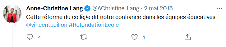 karenine2's tweet photo. Pour les esprits un peu lents qui n'auraient toujours pas compris de quoi #collège2016 était le nom...
(C'est à vous qu'on parle @SgenCFDT, @SE_Unsa, @CahiersPedago et toute la clique des idiots utiles.) https://t.co/SIzacxciDT