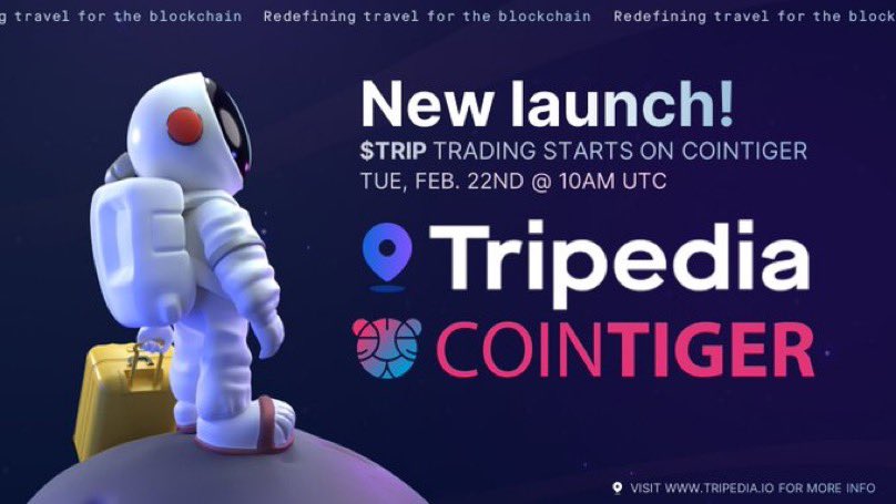 I can't wait to start travelling again. And the timing could be perfect, cuz I just found a new alt gem called $TRIP that could overhaul the tourism sector completely. <a href="/TripediaCrypto/">Tripedia Official</a> is a blockchain travel project that launches tomorrow on <a href="/CoinTigerEX/">CoinTiger</a>. I Like what I see!