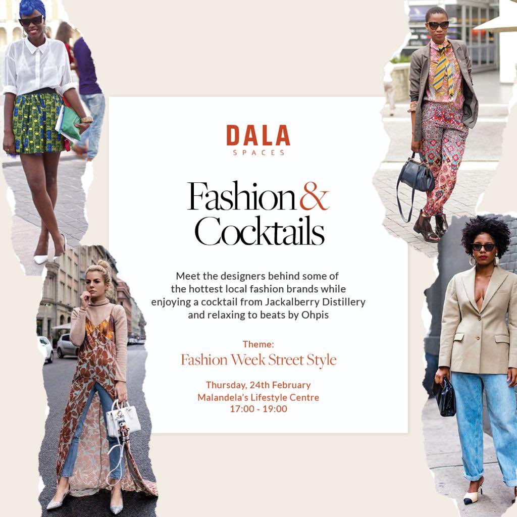 In line with fashion month. DALA Spaces will be hosting our first fashion presentation. It is open to everyone. Entry is free. The theme is Fashion week street style. Join us for Fashion and cocktails on Thursday the 24th of February from5pm- 7pm. #TiniTwitter