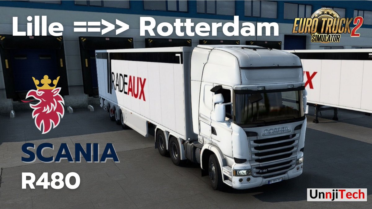 unnjitech's tweet photo. Scania R480 I Lille to Rotterdam I ETS2 https://t.co/g6YFkjLDTo via @YouTube https://t.co/TzKlm70lic