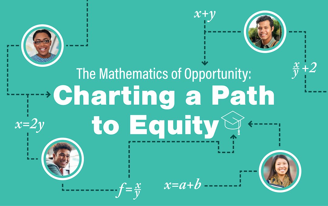 IHEPTweets's tweet photo. Centering equity in #datascience education, #calculus as a gateway to #STEM for diverse learners, and how #CollegeAdmissions can reflect 21st century math are some of the topics @JUST_Equations 4th annual #MathematicsOfOpportunity conference next week https://t.co/iDYJcS4UVf https://t.co/ISkSXneine