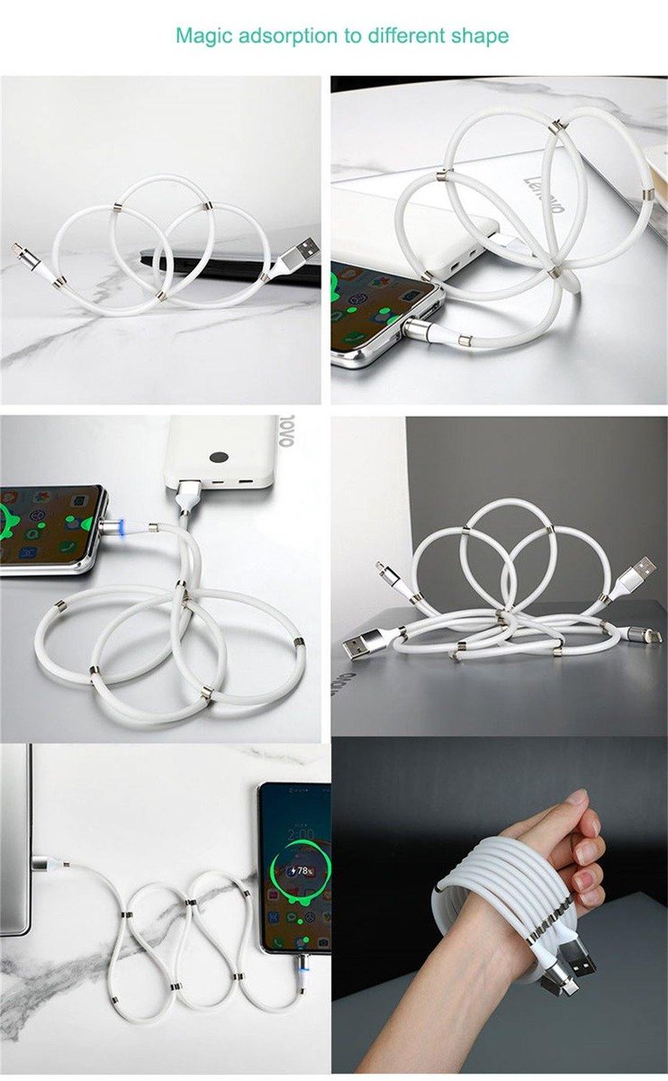 dawnoutlets's tweet photo. Charging Cables should be durable, reliable, fast and fit for your device. Our Self Winding Magnetic Fast Charging Cable is all you need. Order now!!!👇
https://t.co/3T3RsGKl2J
.
.
.
.
#usbcables #MagneticCable #DawnOutlets #MondayMotivation #TruthSocial #PresidentsDay #Eisenh... https://t.co/wt9CzfM93A