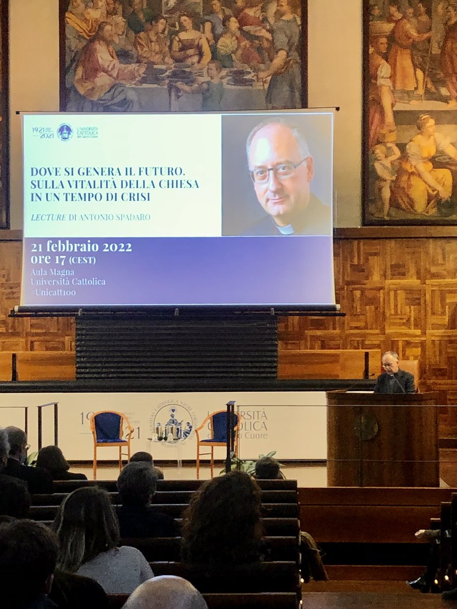vitaepensiero's tweet photo. Se il Vangelo non venisse più predicato cosa succederebbe nel mondo? Cambierebbe qualcosa? Qual è il futuro della Chiesa in un mondo che sta per smettere di essere cristiano?
@antoniospadaro si interroga e ci interroga senza giri di parole #unicatt100 https://t.co/VWct8dffUE