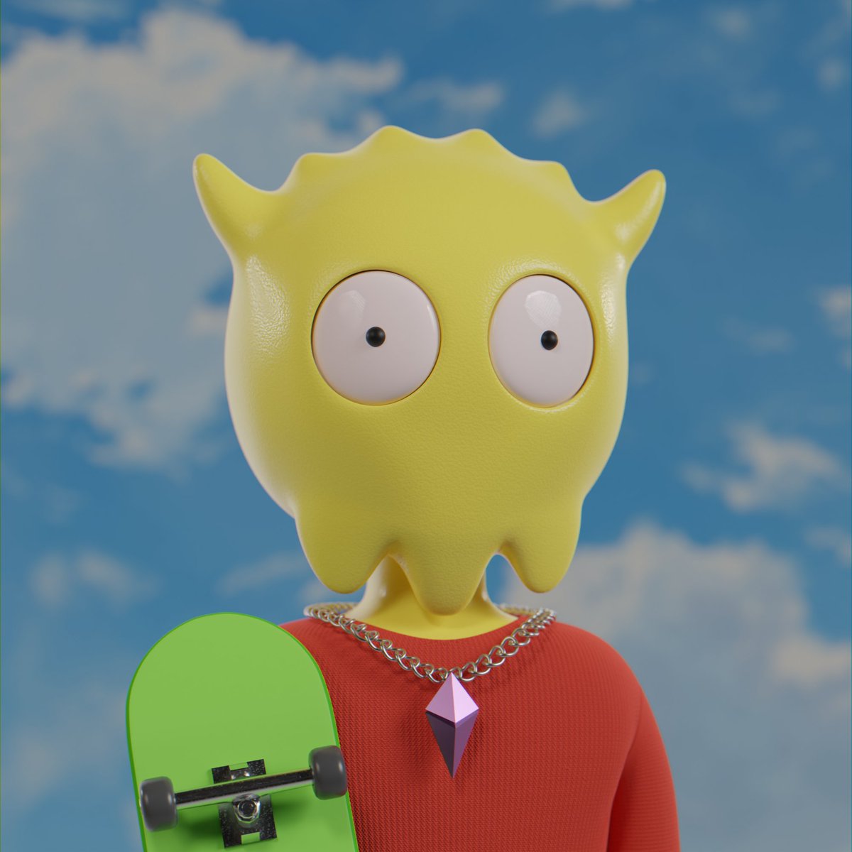 axeonyx's tweet photo. Bart Simpson Skxlly 😈 https://t.co/JbVSKEWA5B