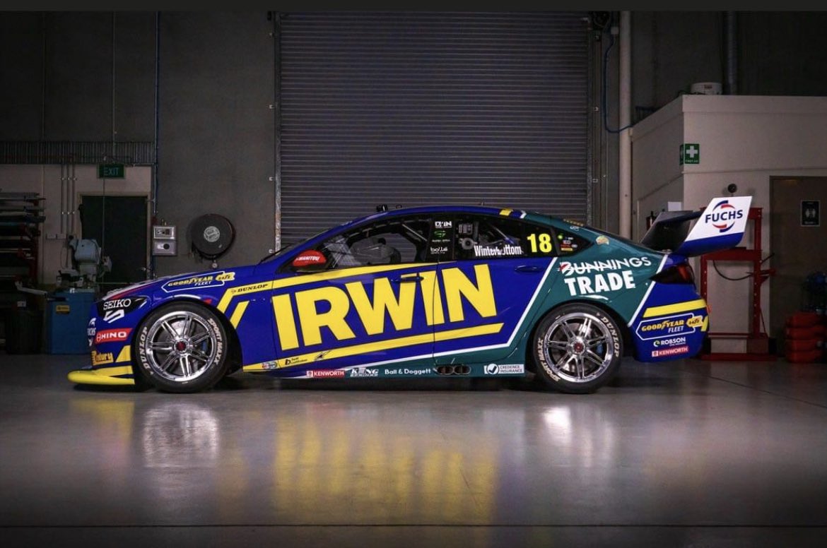 SpillSuper's tweet photo. @IrwinRacing_18 what a beast of car! So excited for 2022 @supercars partnering with an amazing @Team18supercars https://t.co/N3ZACYMDpY