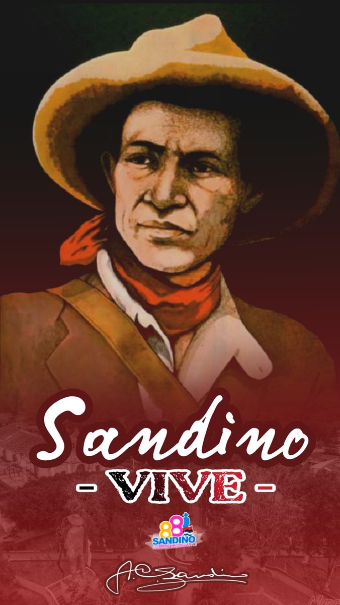 Hoy! Sigues vivo en la lucha de cada uno de los nicaraguenses que amamos nuestra Patria. 

#SandinoSiempreMasAlla #2022EsperanzasVictoriosas #TodosLosTriunfosSonDelPueblo