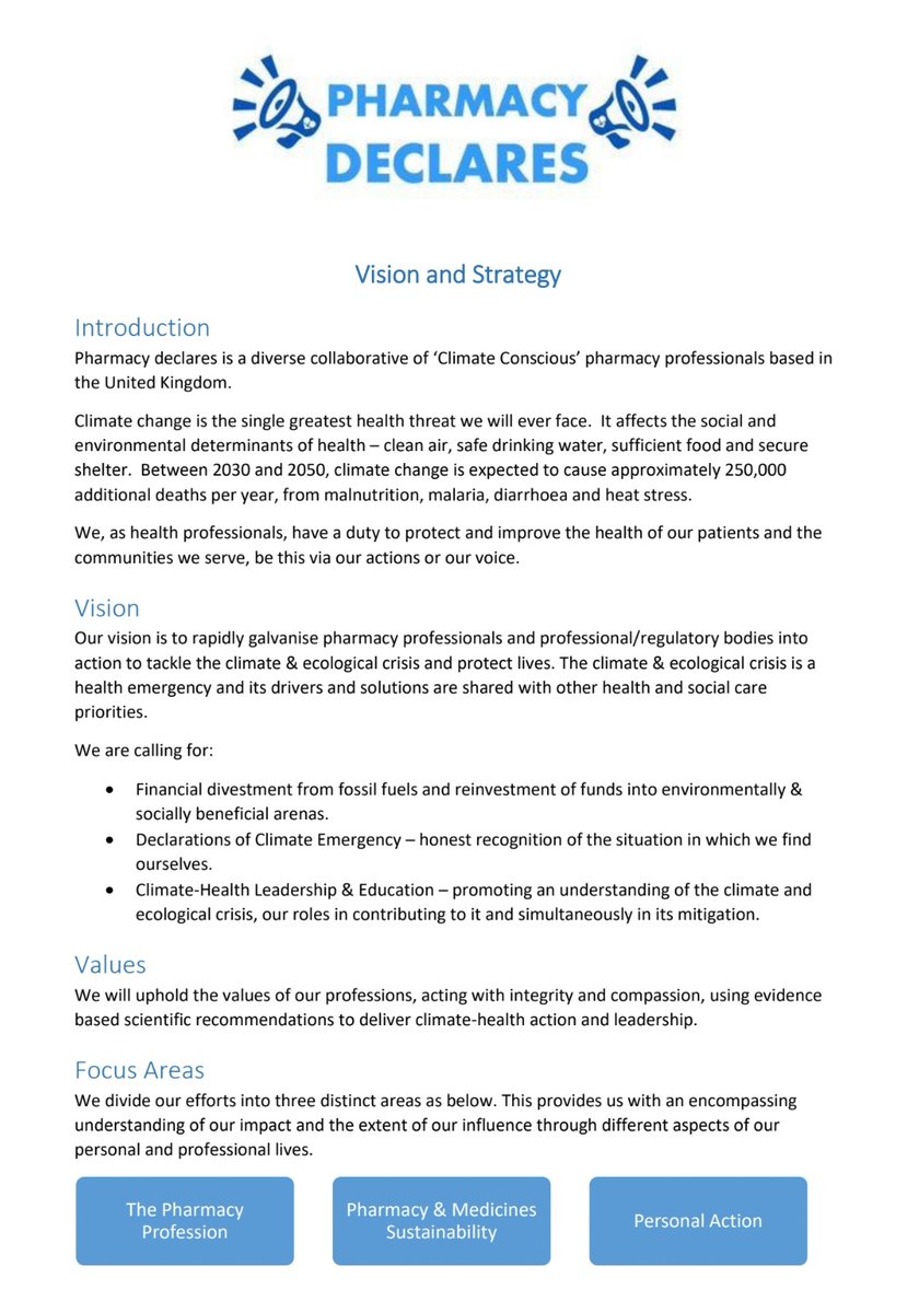 PharmDeclares's tweet photo. We are delighted to announce that our Vision & Strategy document is now available on our website https://t.co/0Ag7wtcj7d. We look forward to working with pharmacy teams in every sector & across the globe to bring this to life. https://t.co/pgydk4oyLj