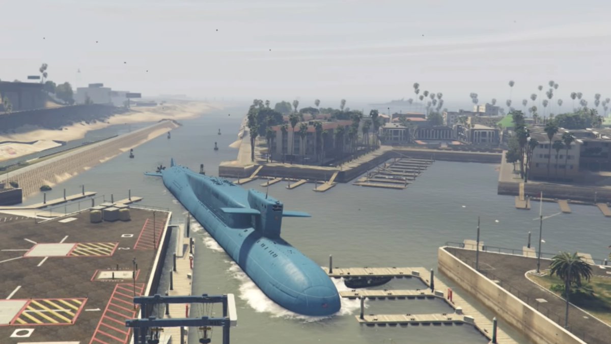 CPTAmuricaz's tweet photo. When you try to fit in but really just don't. #PS5Share, #GrandTheftAutoV #ifits #virtualphotography #submarine #justtryingtofitin #substunts #gtaonline https://t.co/XOpO6lxO7Q