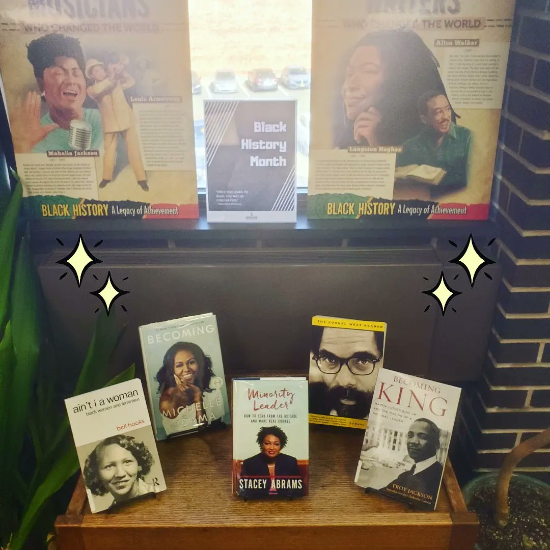 JkcLibrary's tweet image. The JKC Library is celebrating Black History month! Stop by and check out our collection of African American history books, memoirs, and autobiographies. 📚🏫✒