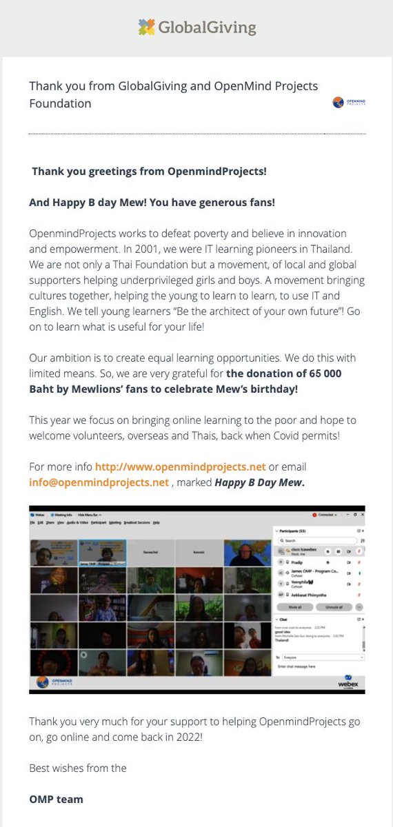 <a href="/OpenmindProject/">OpenmindProjects</a> <a href="/MSuppasit/">mewsuppasit</a> @Msuppasitstudio 🎂Mew Birthday CSR Project 2022🎂

Please take a moment to read this birthday letter to Mew from <a href="/OpenmindProject/">OpenmindProjects</a> and learn more about how your generosity made an impact in the lives of children in need.

#MewSuppasit  #มิวสุบ10บวก21 <a href="/MSuppasit/">mewsuppasit</a> @Msuppasitstudio