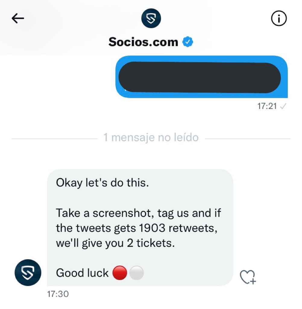 🚨 Si este tweet llega a 1903 RTs <a href="/socios/">Socios.com</a> me regalará 2 ENTRADAS para ir el miércoles a ver el Atleti-M. United de #UCL  . Por favor, por mi padre Atlético 🙏🏻❤️