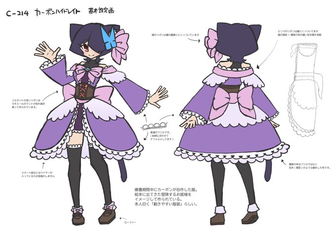 C-214 カーボンハイドレイト 基本設定画🦋🌸 