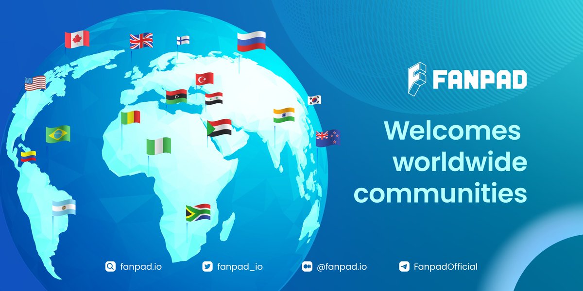 FANPAD is still calling for ambassadors from the whole world that are willing to accompany us on this journey to support young projects and the whole ecosystem. 
Please fill out our ambassador program application to achieve significant milestones with us
docs.google.com/forms/d/e/1FAI…
