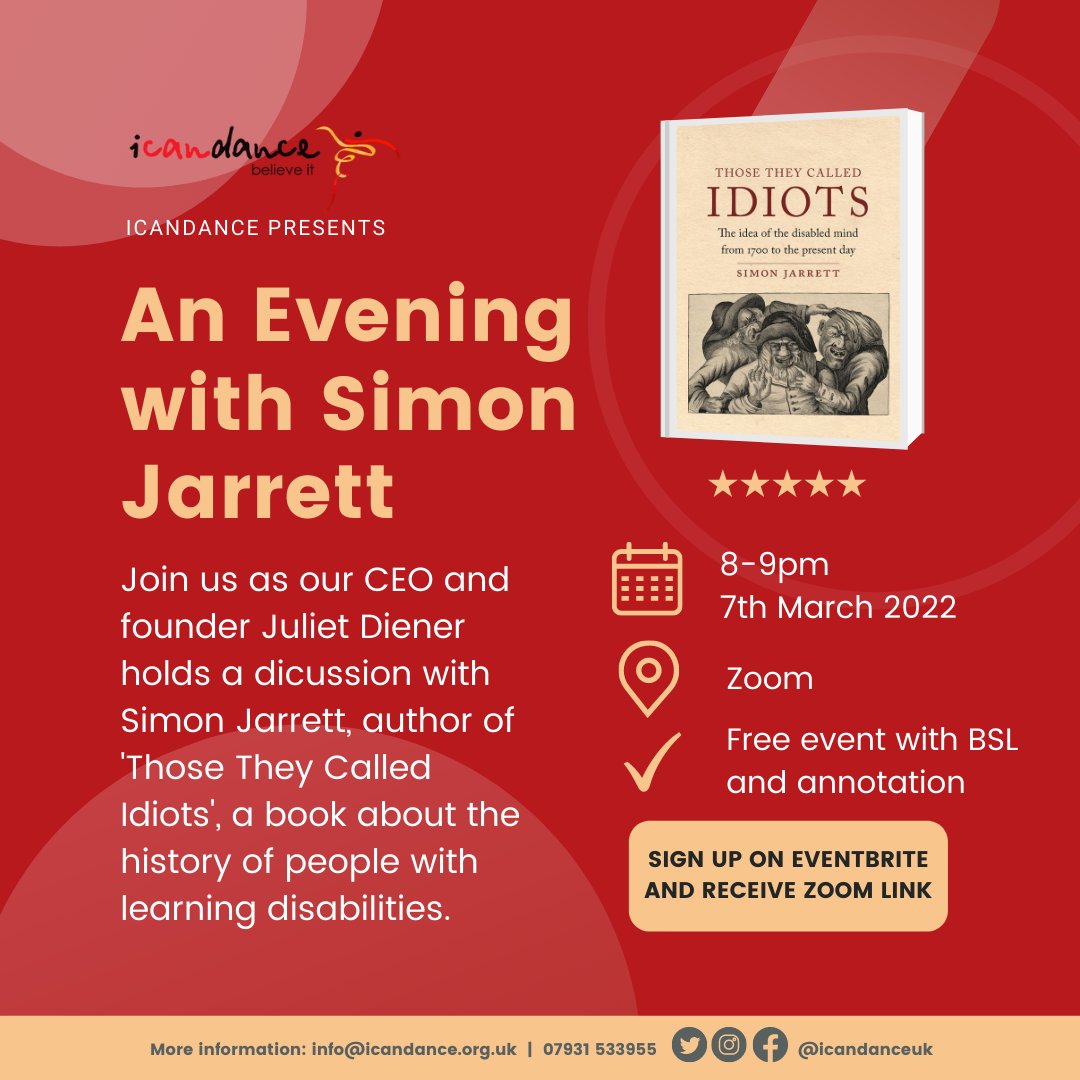 icandanceuk's tweet photo. Thinking of joining us for our next online event, An Evening with Simon Jarrett?
Reserve your free ticket ASAP as spaces are filling up! 
More info and booking: https://t.co/o8TNMk86pQ https://t.co/BJgdNkkpkC