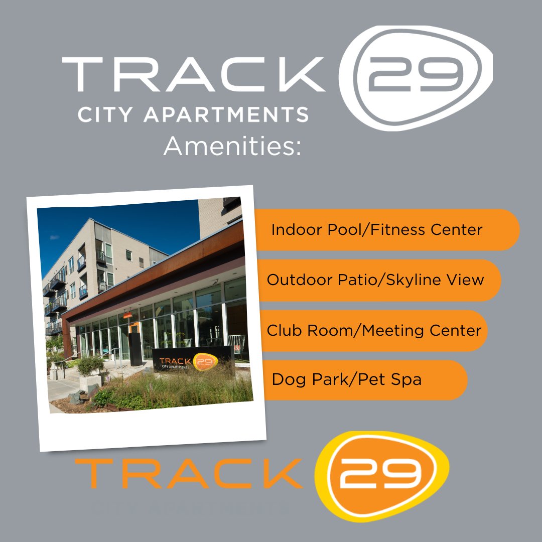 LiveTrack29's tweet photo. Track 29 is not only known for its spacious apartments but also its magnificent amenities. We decided to highlight a few of these amenities for you. Schedule a tour now and check them out for yourself!
.
.
.
.
#Getyourlifeontrack #Track #29 #apartments https://t.co/CVuLr5jStN