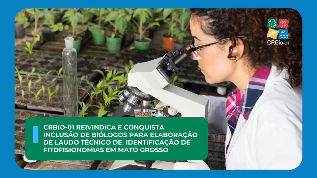 CRBio01's tweet photo. Por solicitação do #CRBio01, após denúncia de profissionais, a Secretaria de Estado de Meio Ambiente de Mato Grosso retificou termo de referência, passando a incluir Biólogos como habilitados a elaborar Laudo Técnico de Identificação de Fitofisionomias. https://t.co/1iVTJjsKVR https://t.co/EtwBNtx8tI