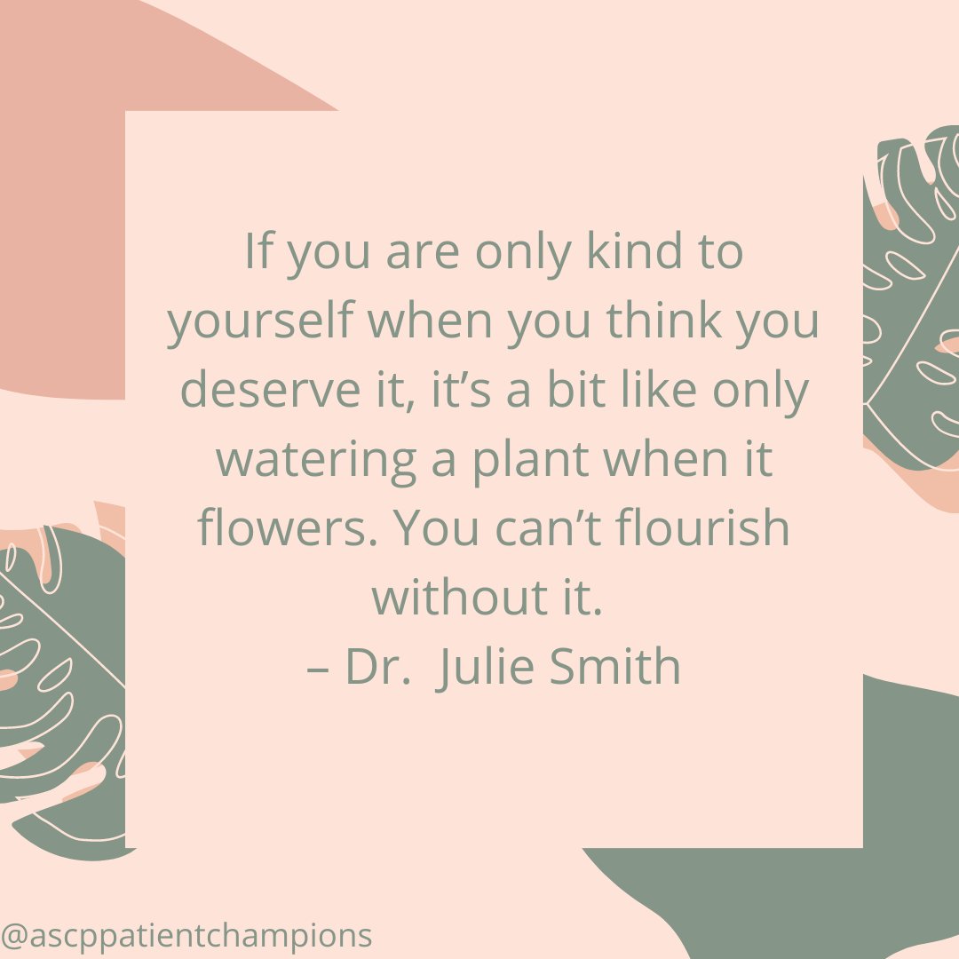 AscpChampions's tweet photo. Happy New Week! Remember to be kind to yourself as you navigate the week ☺️ 

#motivationmonday #selfcare #bekind https://t.co/59YQLEWYpI