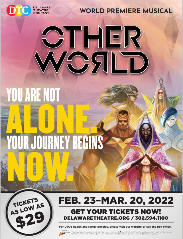 OtherWorldTM's tweet photo. IT'S OPENING WEEK! We couldn't be more excited! You can get your tickets for the World Premiere of @OtherWorldTM at @DelawareTheatre here > https://t.co/iYVqmTmYdY
#dtcotherworld #otherworldmusical #forcesoflight https://t.co/mhmmhVVqLa