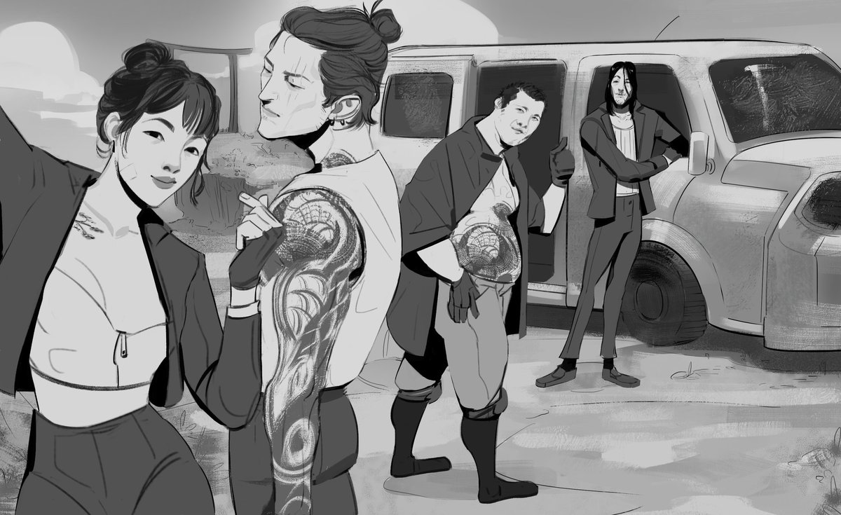 | Yakuza |

"Legenda: Não existe nada melhor do que a sensação de missão cumprida!😜🐰" Megumi

Megumi
Yan
Yamada
Ishikawa

Comissão para o supremo <a href="/LotusPreto/">petro 👹 (COMISSIONS ABERTAS)</a>.

Yan e seus colegas tiram o dia para escapar dos perigos de um submundo paranormal.