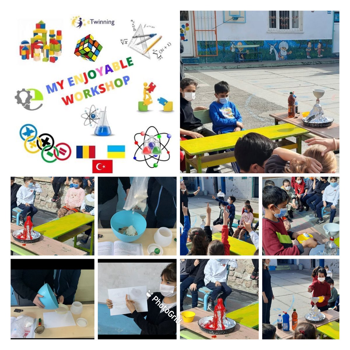 canseltosun1's tweet photo. #MyEnjoyableWorkshop @kaderkocak @tretwinning @Halkahavliio @eTwinningDestek         Deneylerimiz 👍 https://t.co/9N9i1XnTDA