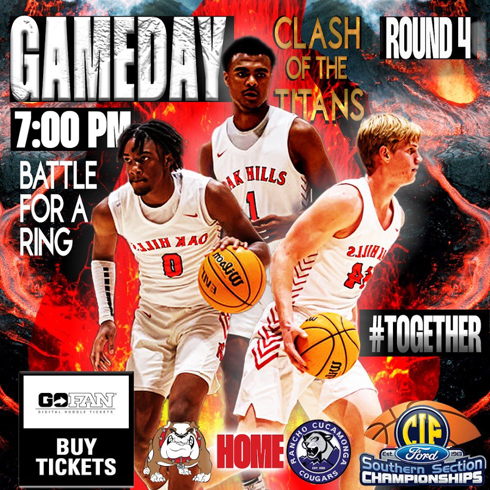 CIF semi-finals <a href="/OHHS_bulldogs/">Oak Hills High School</a> tomorrow at 7pm. Let’s pack our house. Let’s go Dawgs 🤟🏼🏀🐾🤟🏼. @DP_JoseQ <a href="/HighDesertPreps/">High Desert Preps</a> <a href="/gerryfreitas/">gerry freitas</a> <a href="/FrankieBur/">Frank Burlison</a> <a href="/Inland_Sports/">The Inland_Sports Show</a> @CIFDivision3AA