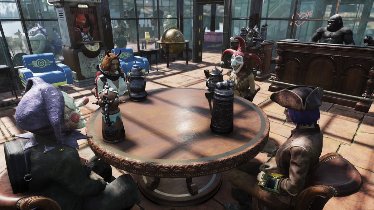 TheVoidMaiden's tweet photo. It was a barcrawl after all so we grabbed a drink and then I toured the bathroom π it's my MO π€£
This one has magazines! π
Thank you so much @OnceUpon76Pod for sticking around through the tech issues! So glad I didn't miss this!!
#Fallout76
#BarCrawl76 https://t.co/fwnAJFf84b