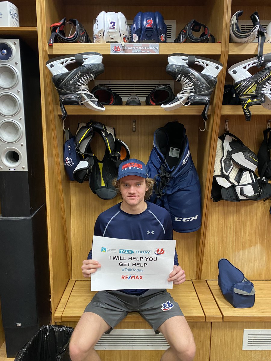 WHLHurricanes's tweet photo. Tonight, and throughout this season we’re encouraging conversations about #MentalHealth with @CmhaLethbridge and @remaxca! Donate to CMHA Lethbridge today 👉 https://t.co/bMBcvQWpwD #YQL https://t.co/r9zkHnGdPm