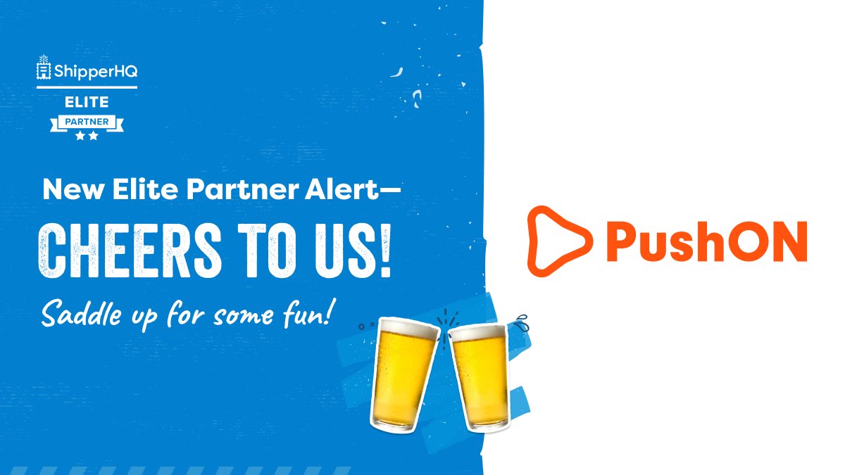 SHQPartners's tweet image. Everybody good? Feeling great? Because we’re announcing our Elite Partner

@PushONltd x @ShipperHQ

Don't mind us, we're just over here revolutionizing ship for all...Actually, @SimonWharton8, PushON Dir. says it best: 

“Working together to 'deliver' in every sense of the word.”