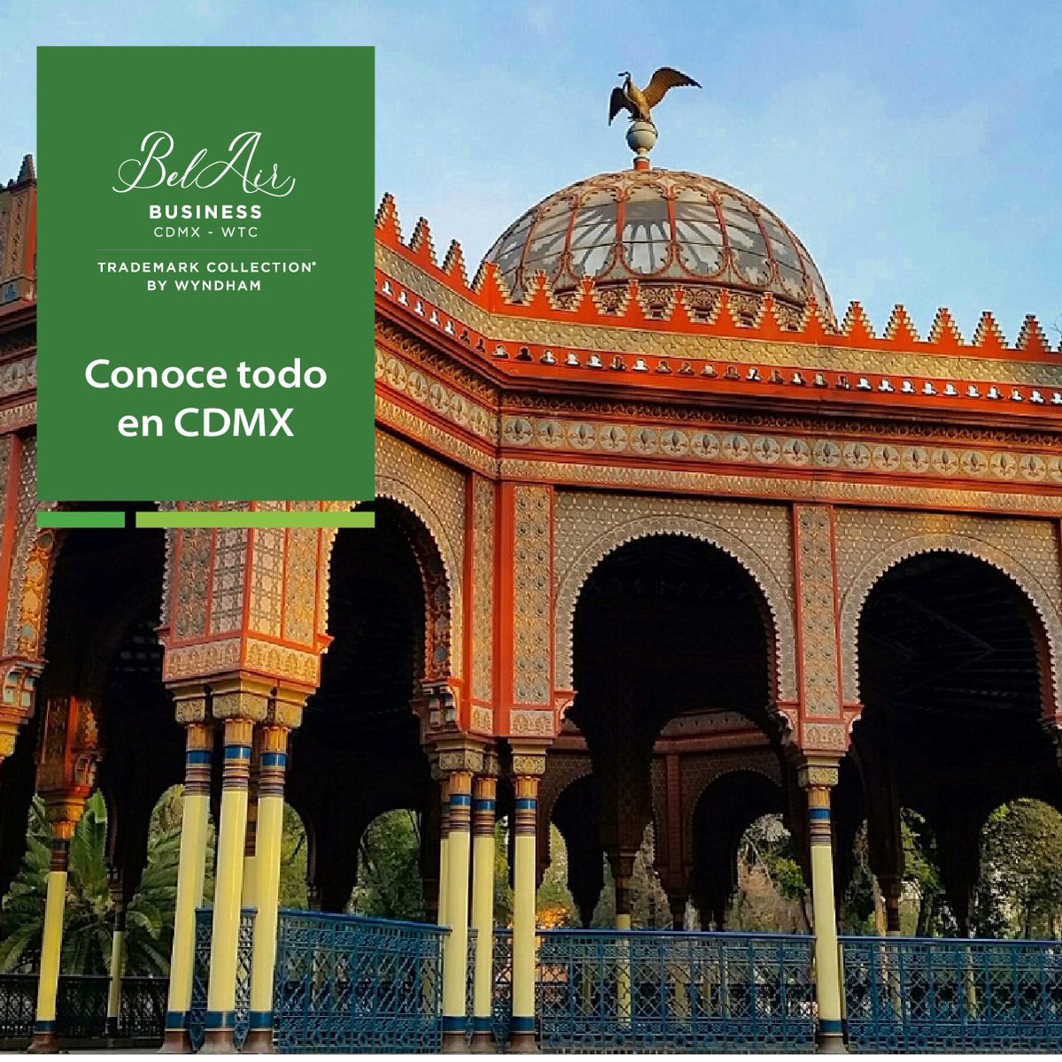 Ven a disfrutar de la modernidad y la tradición de la ciudad que todo lo tiene. Reserva tu estancia en: belaircdmx.com/cotizar/ o  llámanos sin costo al 800 -509-8734 #lunes #business #promociones #WTC #CDMX #turismoméxico