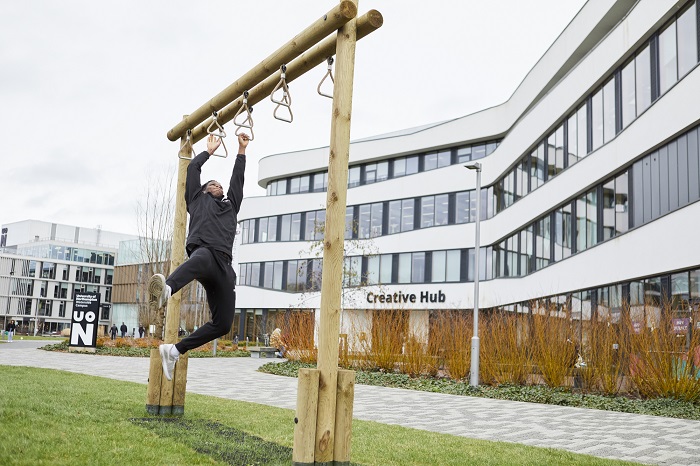 UniNhantsNews's tweet photo. An outdoor #fitness circuit has been installed @UniNorthants as part of its mission to get staff and students more physically active.

Story: https://t.co/vWuWL620sK https://t.co/56ugSGbtge