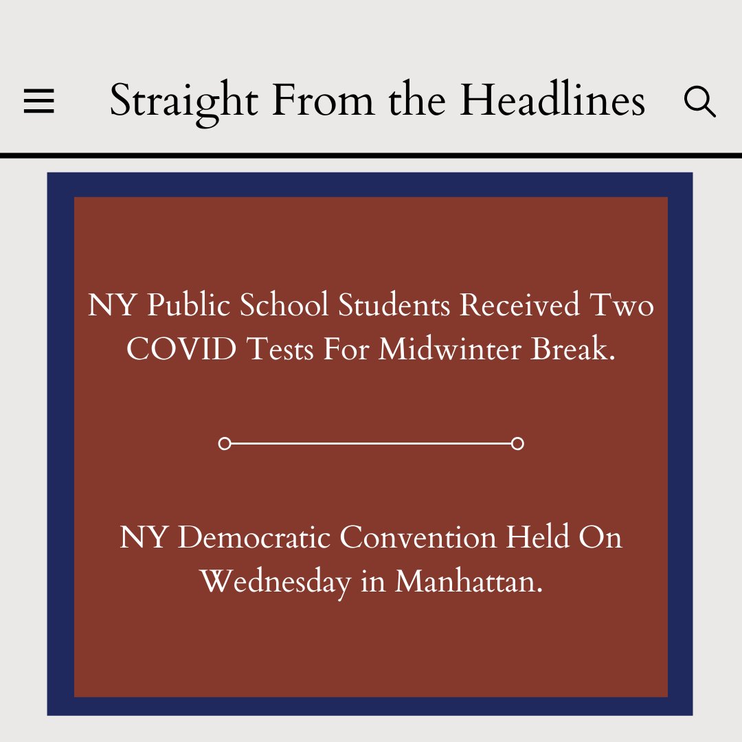 DavidLesch's tweet image. Here are this week's #straightfromtheheadlines.⁠
⁠
Click the link below to read more about it!⁠

linktr.ee/leschandlesch
⁠
Are your kids excited for their break? Did you attend the convention?⁠

#midwinterbreak #nynews #covidtesting #democraticparty #democraticparticipation