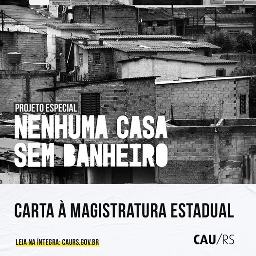 oficialcaubr's tweet photo. Em carta, o presidente do CAU/RS apela que R$ 367 milhões a serem destinados a juízes e desembargadores sejam encaminhados ao projeto especial Nenhuma Casa sem Banheiro. Leia a carta na íntegra
https://t.co/Ku6ItCMjOi
#cau #caurs #arquitetura #moradiadigna #habitacao https://t.co/4SVxTNVltX