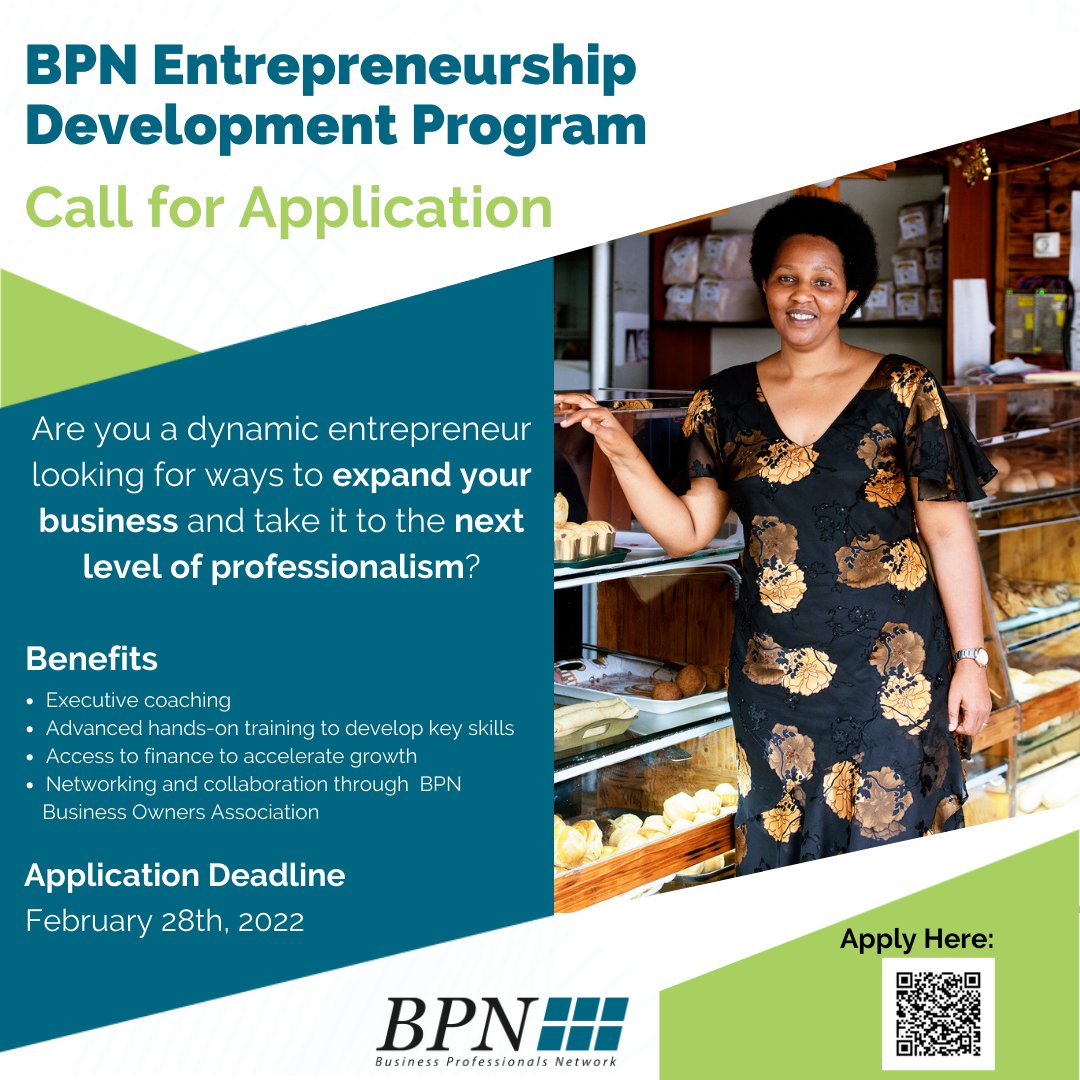 The application deadline for the BPN Entrepreneurship program is fast approaching! If you are a growing business ready to level up, this is a reminder to apply before the deadline on 28th February. Apply here: bit.ly/3HAt4Ys. #Entrepreneurship