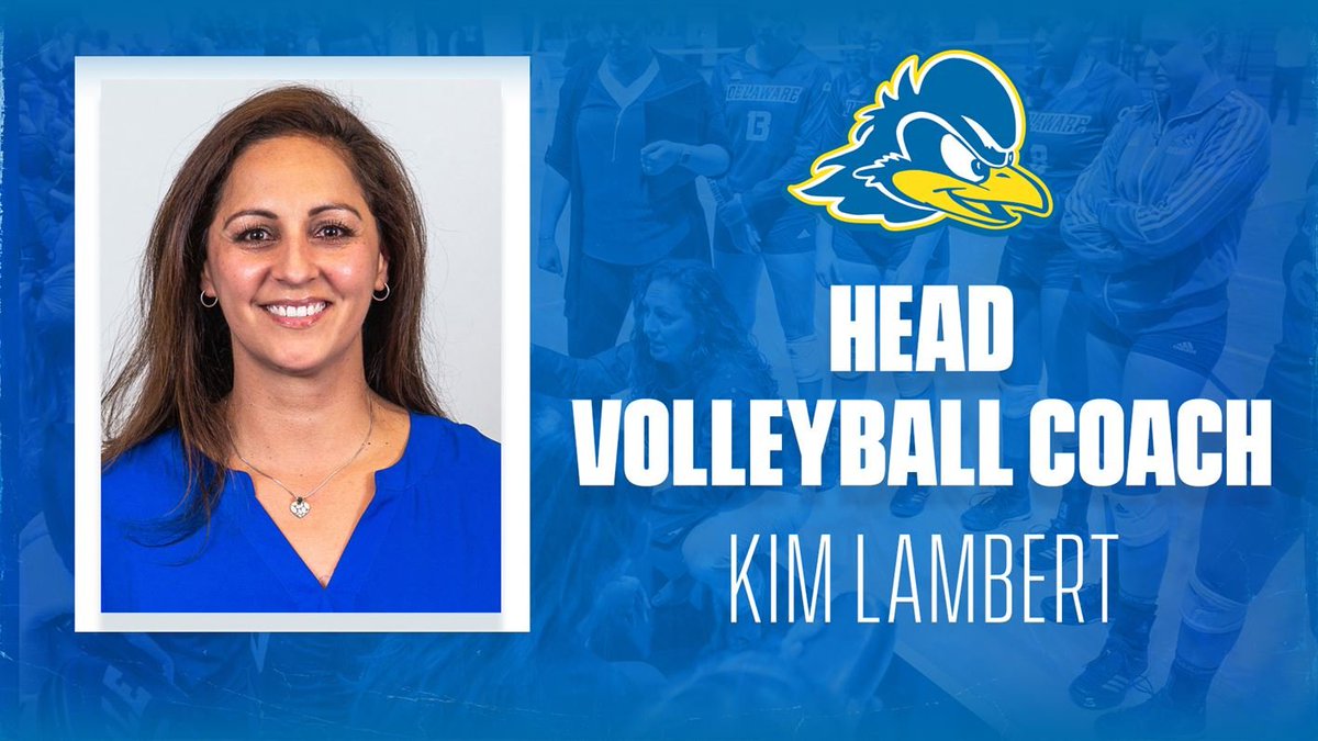 GREAT NEWS 🚨 | Kimberly Lambert (<a href="/KZMLambert/">Kimberly Lambert</a>) Promoted to Head Volleyball Coach  bit.ly/36jrTPk #WeLoveToSeeIt #BlueHens🏐