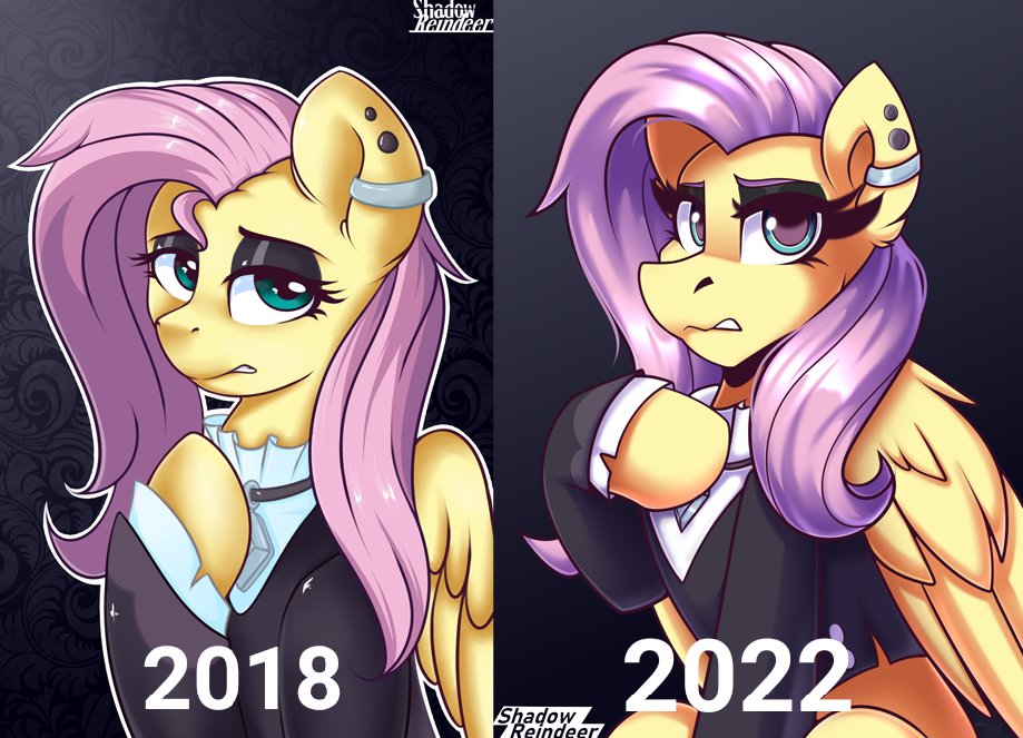 ShadowReindeer's tweet photo. Emoshy (2018vs2022) https://t.co/cQyQrJ8sx8