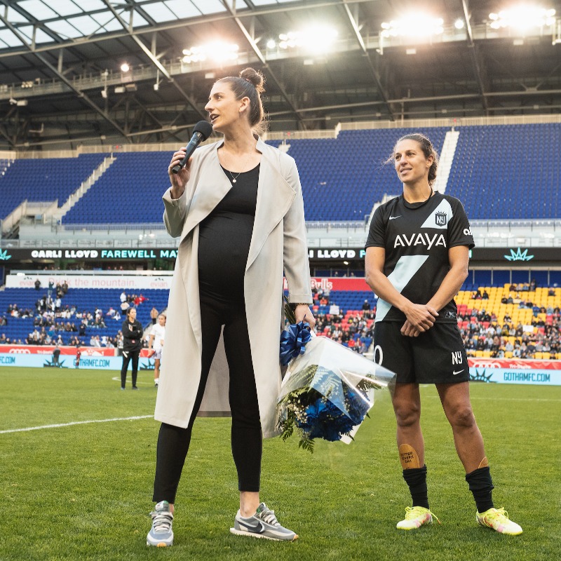 USWNT's tweet photo. Entrepreneur
General Manager
Mother
&amp; so, so much more

ICYMI: Catch up with @Yael_Averbuch in the latest #SheBelieves Spotlight presented by 
@DeloitteUS