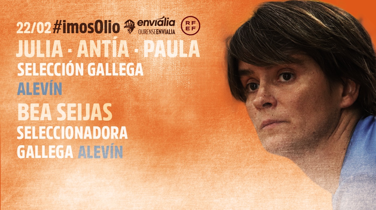 OUontimeFSF's tweet photo. 😃⚽️SEL. GALLEGA // ALEVÍN // INFANTIL
Albita, alba y Lara convocadas por la selección gallega infantil
🏅INFANTIL
📆 22/02
⏰ 19:30H
📍#cangas
🏟 IES María Soliño
¡A disfrutarlo mucho!
🚀🧡 #enviBase #imosOlio #BASE
#ourensEnvialia #galíciacalidade #selecciongallega https://t.co/DuF5Ih2gAM