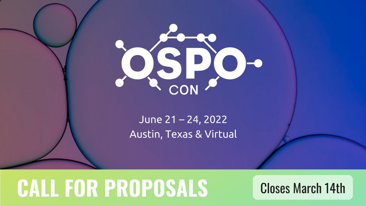 todogroup's tweet image. Last day to submit a CFP for #OSPOCon at #OSSummit! ⚠️ @linuxfoundation events.linuxfoundation.org/open-source-su…