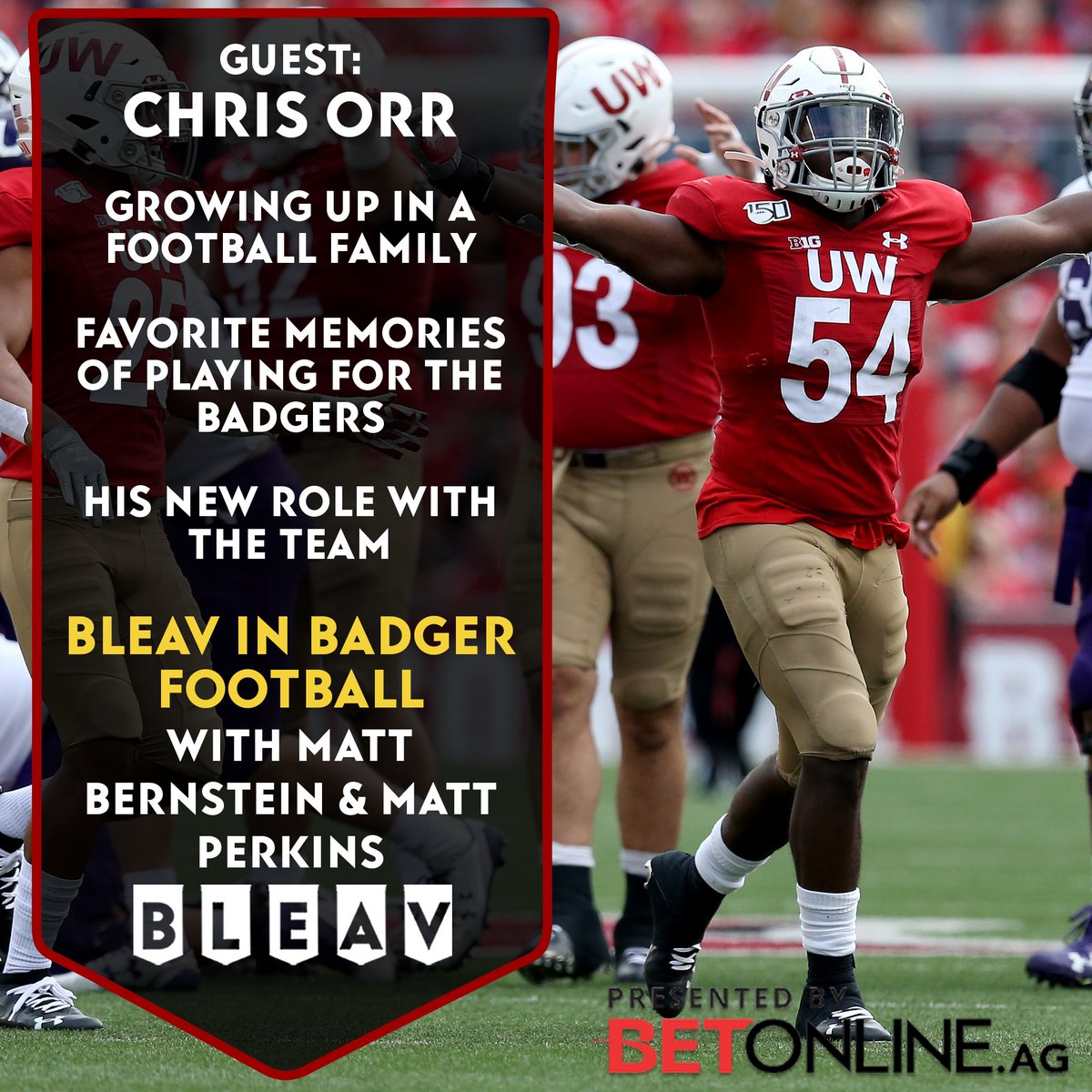 🚨 New Episode Alert! 🚨 @Chris_Guwap is on the show w/ @bernie_H_hammer & @_perko_ to talk about his @BadgerFootball career, his new role w/ the program, growing up in a football family, and much more Tap in! #OnWisconsin @BleavPodcasts @barryisthedon tinyurl.com/2p9cmaaa