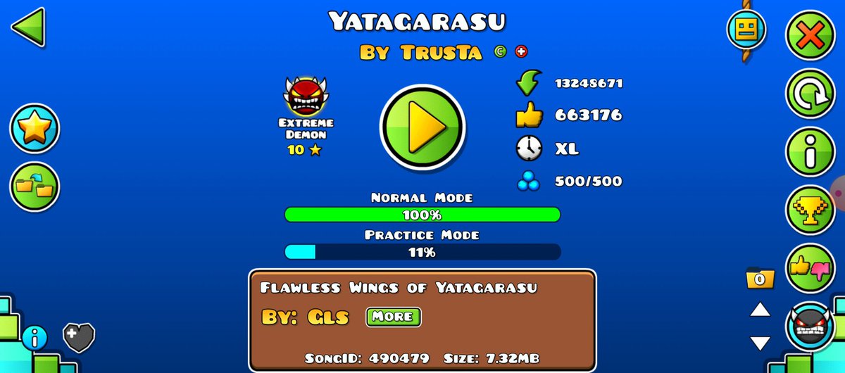 first mobile victor! 14,540 attempts and ~50 fails past Michigun’s part