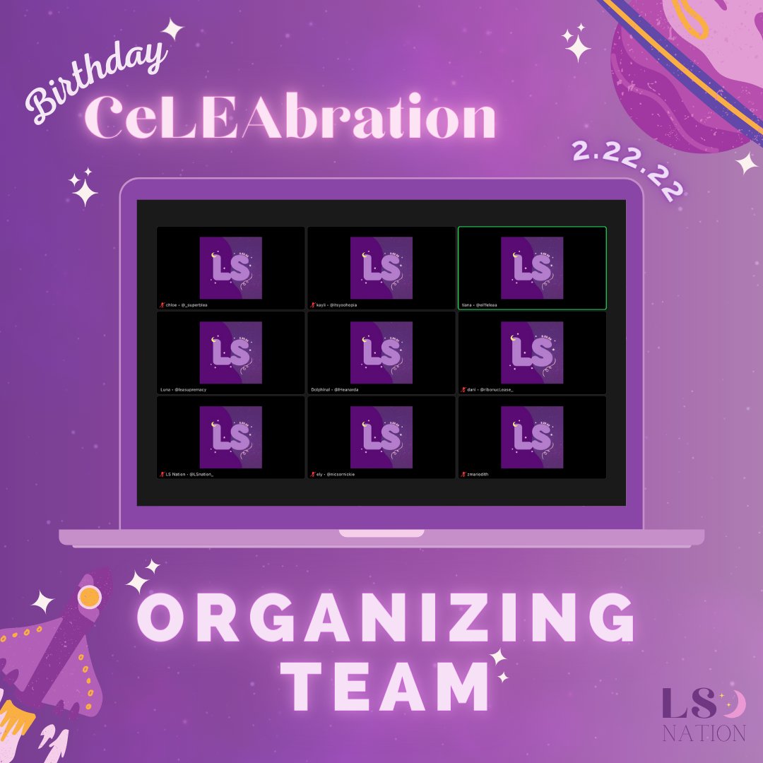 The Birthday CeLEAbration Organizing Team (and Sponsors)!

<a href="/_superblea/">ﾐ ✩</a> <a href="/adorleable/">۟</a> <a href="/itsyoohopia/">ky</a> <a href="/eiffeleaa/">chana</a> <a href="/leasupremacy/">luna</a> @nicsORnickie <a href="/sereynks/">bea</a> @ribonucLease_ <a href="/zmariedith/">zola🍸</a>