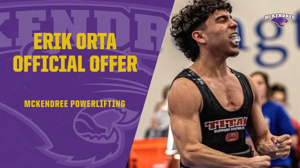 Erik_Orta5's tweet photo. Blessed To Announce That I Have Officially Received My 4th Offer From McKendree University To Compete At The Next Level , Once I Found The Love For This Sport I Knew It Was Going To Take Me Places ,All Glory To God💜💛
@McKendreePL https://t.co/TFtvLwMyRq
