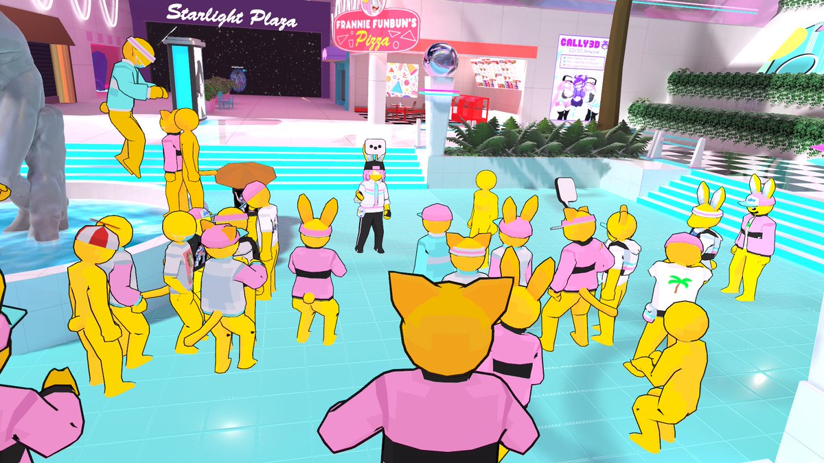 palmplazamall's tweet photo. Last night we had a massive community tour for Palm Plaza Mall in VRChat, and it was a blast! thank you so much to everyone who showed up!! https://t.co/5KaFJNymOU