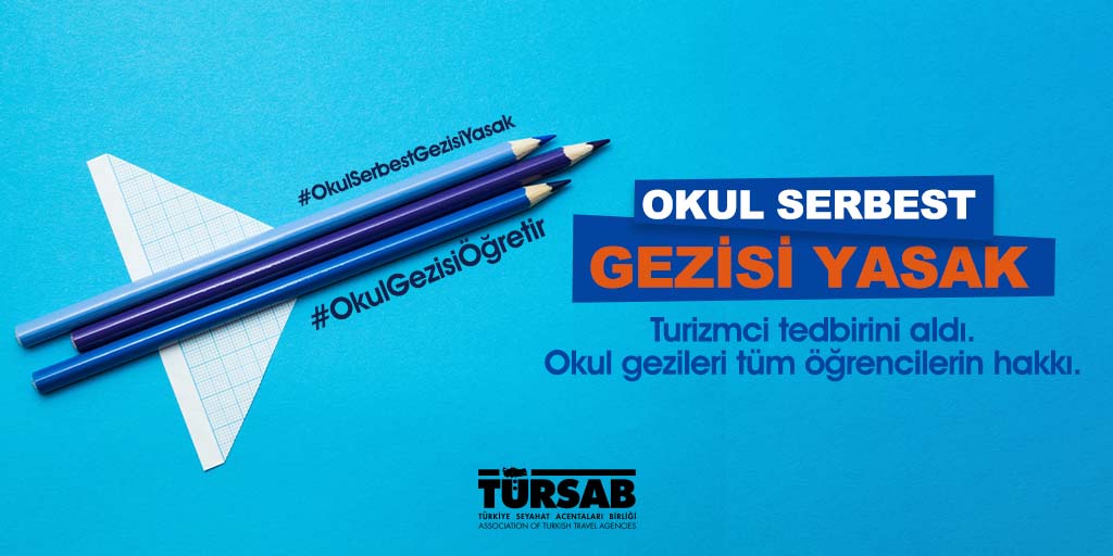 OKUL SERBEST GEZİSİ YASAK
Turizmci tedbirini aldı. Okul gezileri tüm öğrencilerin hakkı.
#OkulSerbestGezisiYasak #OkulGezisiÖğretir
<a href="/tcmeb/">Millî Eğitim Bakanlığı</a> <a href="/saglikbakanligi/">T.C. Sağlık Bakanlığı</a> <a href="/drfahrettinkoca/">Dr. Fahrettin Koca</a>