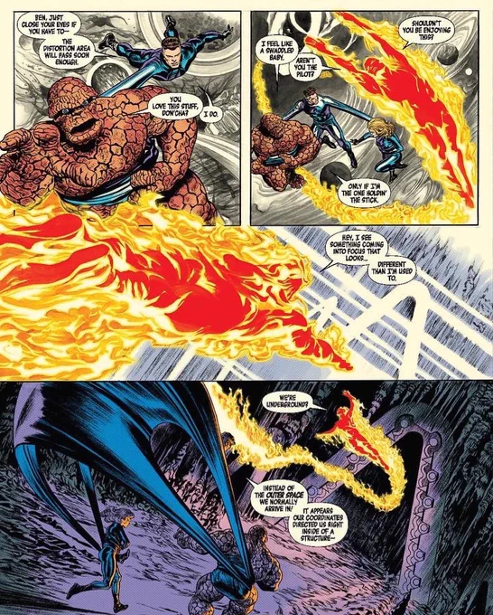 New #FantasticFour pages revealed - see more at https://t.co/LArltAa01i

#marvelcomics #comicbooks @ABRAMSbooks @Marvel #comics #comicart @SalAbbinanti 