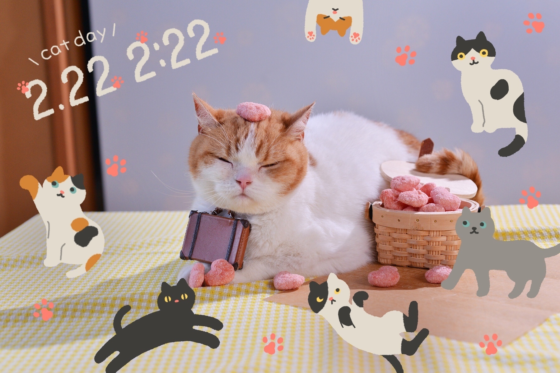 にゃらん にゃらんカフェ ステッカー おかしい シール じゃらん 猫