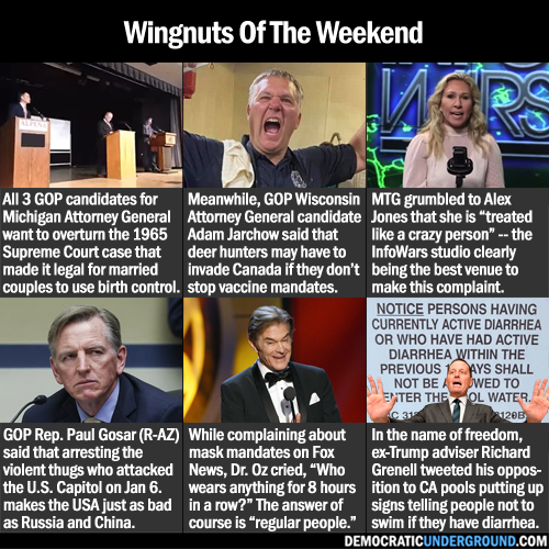 demunderground's tweet image. Wingnuts of the Weekend! democraticunderground.com/1017713891 #Wingnuts #RepublicansAreTheProblem