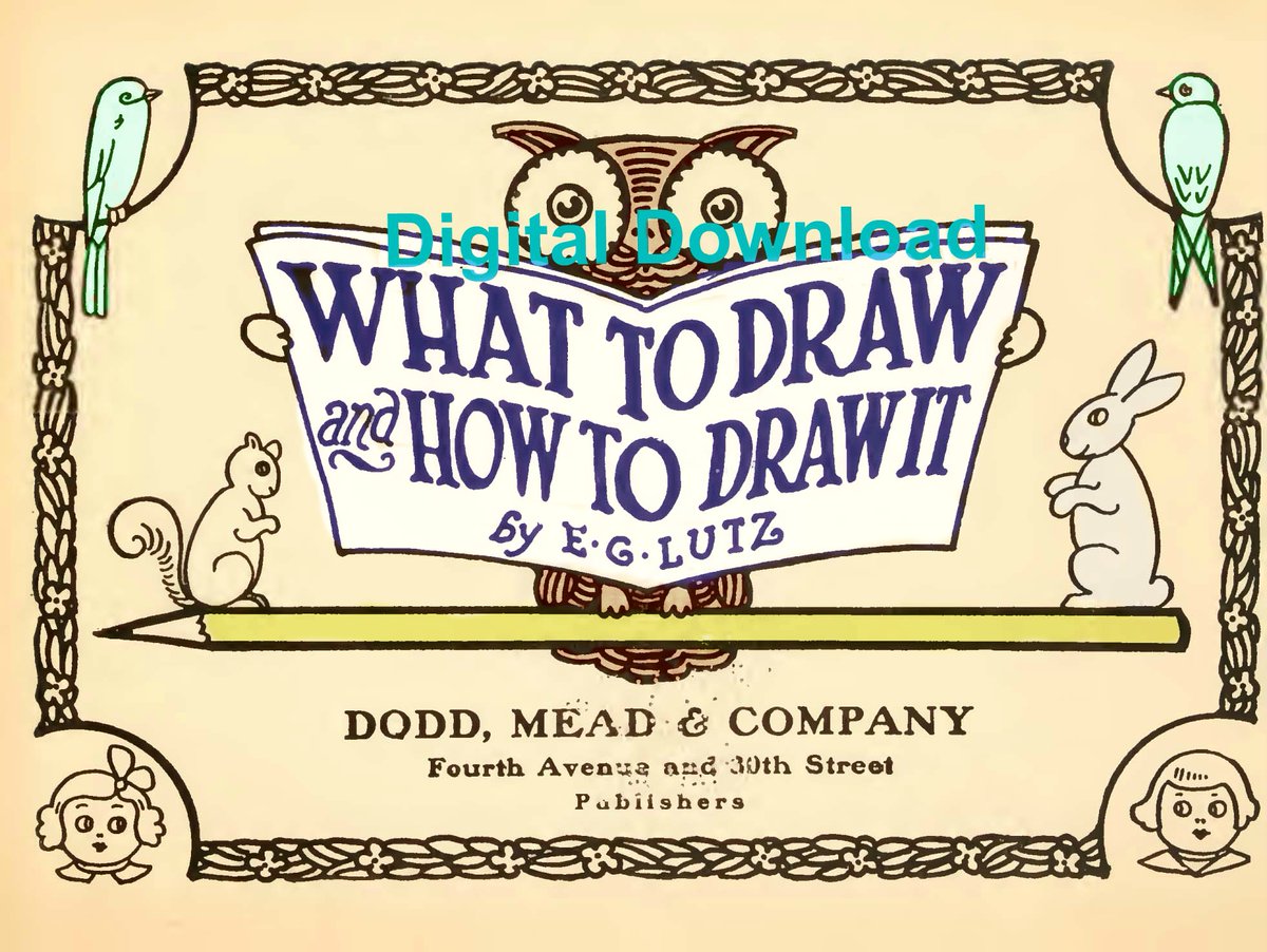 OneRetroLady's tweet image. This book inspired Walt Disney at the start of his career. Easy break down of how to pictures.  #HowToDraw, #DrawingBook. etsy.me/232OaWq