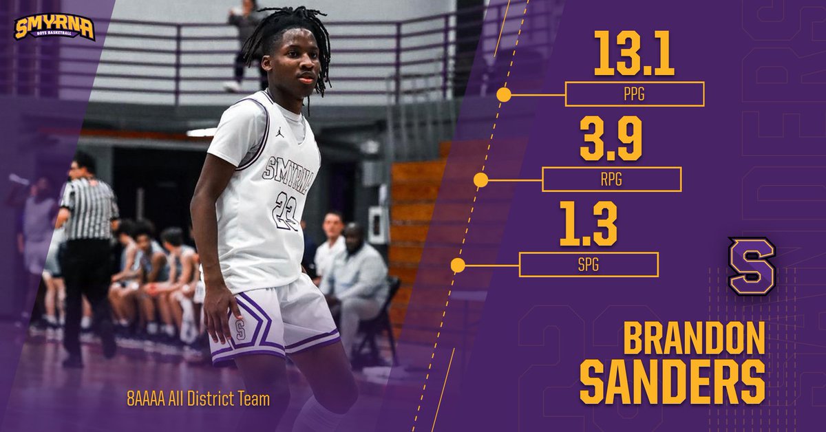 Congrats to Ashton McCarver and Brandon Sanders for making the 8AAAA All District Team! #BDP #OnlyOneSHS <a href="/smyrnaathletics/">Smyrna Athletics</a> <a href="/SmyrnaBulldog/">Smyrna Bulldog</a>